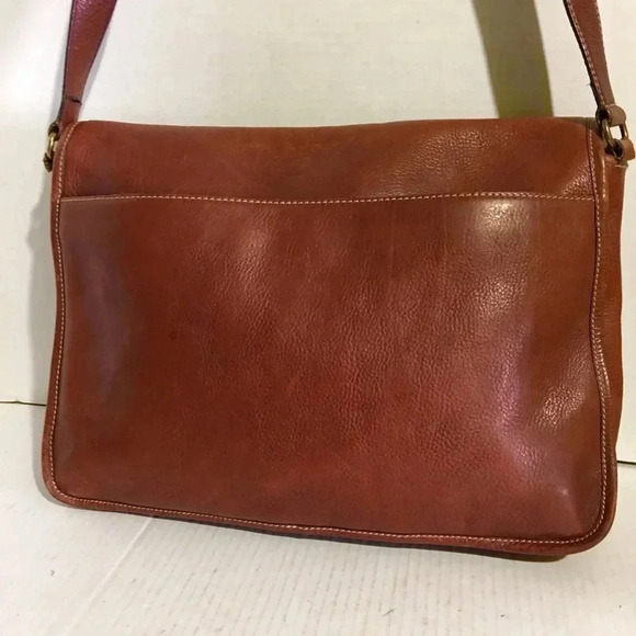 Adrienne Vittadini Brown leather Messenger unsex - Picture 2 of 8